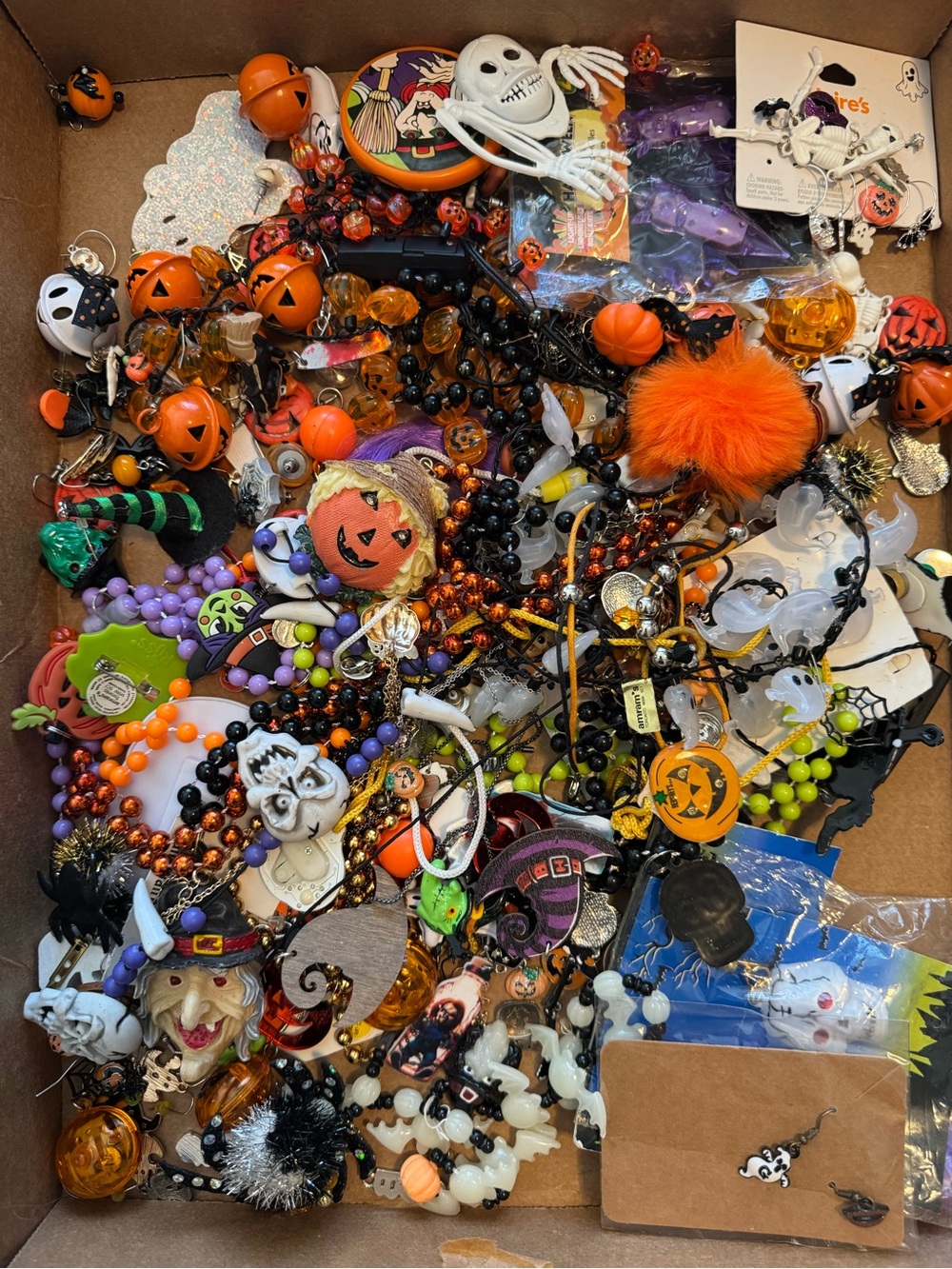 Large Halloween Craft Jewelry Lot for Crafting Projects Kids Fun Jewelry Making